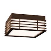 Sonneman Marue 8" Wide LED Flush Mount Square Ceiling Fixture - 277 Textured Bronze