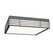 Sonneman Marue 15" Wide LED Flush Mount Square Ceiling Fixture - 277 Textured Gray