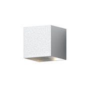Sonneman Qube 6" Tall Outdoor Wall Sconce Natural Anodized