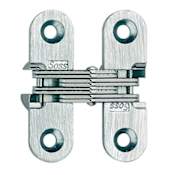 Soss Pair of 1-3/4 " High Invisible Hinges for Light Duty Satin Brass