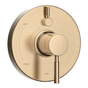 Speakman Neo Pressure Balance Valve Trim Only with Single Lever Handle and Integrated Diverter - Less Rough In Brushed Bronze