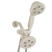 Speakman Chelsea 2.5 GPM Combination Multi Function Shower Head and Hand Shower with Adjustable Bracket Brushed Nickel