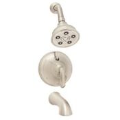 Speakman Caspian 2.5 GPM Tub and Shower Trim Package with Multi Function Shower Head Brushed Nickel