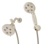 Speakman Chelsea 2.5 GPM Combination Multi Function Anystream Shower Head and Wall Mount Personal Hand Shower Brushed Nickel