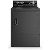 Speed Queen 27 Inch Wide 7 Cu. Ft. Electric Dryer with Knob Controls and Up-Front Filter Matte Black