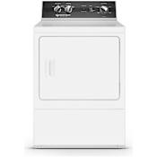 Speed Queen 27 Inch Wide 7 Cu. Ft. Electric Dryer with Knob Controls and Galvanized Cylinder White