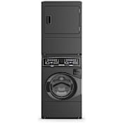 Speed Queen 27 Inch Wide Laundry Center with 3.5 Cu. Ft. Washer and 7 Cu. Ft. Electric Dryer with Pet Plus Cycles and Stain Boost Matte Black