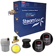 SteamSpa Royal 7.5 KW QuickStart Steam Bath Generator Package with Built-in Auto Drain Oil Rubbed Bronze
