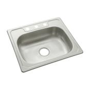 Sterling Middleton 25" Single Basin Drop In Stainless Steel Kitchen Sink with SilentShield® Stainless Steel