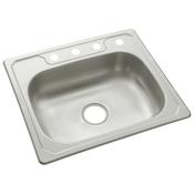 Sterling Middleton 25" Single Basin Drop In Stainless Steel Kitchen Sink with SilentShield&reg; Stainless Steel