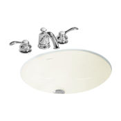Sterling Wescott 17" Undermount Bathroom Sink And Overflow Biscuit