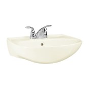 Sterling Sacramento 21-1/4" Pedestal Bathroom Sink With Three Holes Drilled And Overflow Biscuit