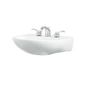 Sterling Sacramento 21-1/4" Pedestal Bathroom Sink With Three Holes Drilled And Overflow White