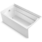 Sterling Ensemble 60" x 32-1/8" Vikrell Soaking Bathtub for Alcove Installations with Left Drain and ADA Compliant White