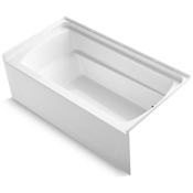 Sterling Ensemble 60" x 32-1/8" Vikrell Soaking Bathtub for Alcove Installations with Right Drain White
