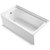 Sterling Ensemble 60" x 30-1/4" Vikrell Soaking Bathtub for Alcove Installations with Left Drain White