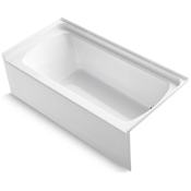 Sterling Ensemble 60" x 30-1/4" Vikrell Soaking Bathtub for Alcove Installations with Right Drain White