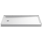 Sterling Ensemble 60" Shower Receptor with Left Hand Drain White