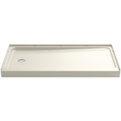 Sterling Ensemble 60" Shower Receptor with Left Hand Drain Biscuit