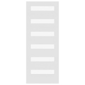 Stile Doors 32" x 80" Primed 6 Lite Satin Etched Glass (4-3/8) Solid Core Interior Slab Door Primed