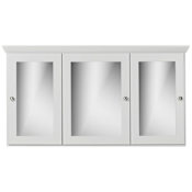 Strasser Simplicity 48" x 27" Framed 3 Door Medicine Cabinet Dewy Morning