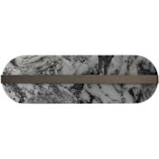 Studio M Stonewall 18" Wide LED Wall Sconce by Nina Magon Black / Striae Arya