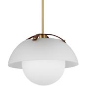 Studio M Domain 14" Wide LED Pendant by Mat Sanders Natural Aged Brass