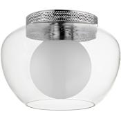 Studio M Incognito 8" Wide LED Flush Mount Ceiling Fixture by Mat Sanders Polished Chrome