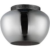 Studio M Incognito 8" Wide LED Flush Mount Ceiling Fixture by Mat Sanders Gunmetal
