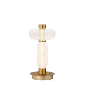 Studio M Gusto 20" Tall LED Buffet Table Lamp with Hand-Blown Glass Shades Gold