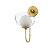 Studio M Chapeau 17" Tall LED Wall Sconce by Mat Sanders Satin Brass