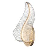 Studio M Lillet 16" Tall LED Wall Sconce with Crystal Shade Gold / Beveled Crystal