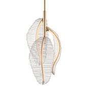 Studio M Lillet 11" Wide LED Abstract Pendant with Beveled Crystal Shades Gold / Beveled Crystal