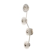 Studio M Peony 4 Light 38" Tall LED Wall Sconce Polished Nickel