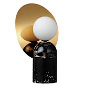 Studio M Satellite 16" Tall LED Accent Table Lamp Black / Fog