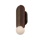 Studio M Stitched 16" Tall LED Wall Sconce by Nina Magon Brushed Bronze