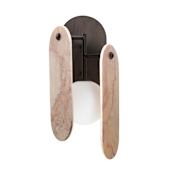 Studio M Megalith 16" Tall LED Wall Sconce by Nina Magon Brushed Bronze
