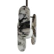 Studio M Megalith 7" Wide LED Abstract Mini Pendant Brushed Bronze