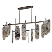 Studio M Megalith 5 Light 47" Wide LED Abstract Chandelier Brushed Bronze