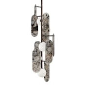 Studio M Megalith 5 Light 13" Wide LED Abstract Pendant Brushed Bronze