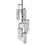 Studio M Megalith 5 Light 13" Wide LED Abstract Pendant Brushed Bronze