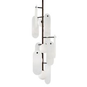 Studio M Megalith 5 Light 13" Wide LED Abstract Pendant Brushed Bronze
