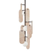 Studio M Megalith 5 Light 13" Wide LED Abstract Pendant Brushed Bronze