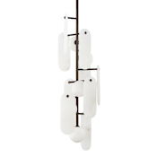 Studio M Megalith 5 Light 13" Wide LED Abstract Pendant Brushed Bronze