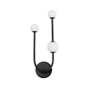 Studio M Alina 3 Light 18" Tall LED Wall Sconce by Nina Magon Black