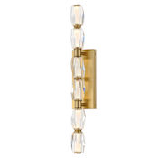Studio M Dolce Vita 6 Light 5" Wide LED Bath Bar with Beveled Crystal Shades Gold / Beveled Crystal