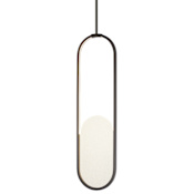 Studio M Trance 8" Wide Mini Pendant Gunmetal