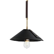 Studio M Cavalier 11" Wide LED Pendant by Mat Sanders Natural Aged Brass