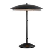 Studio M Prismatic 21" Tall LED Buffet Table Lamp Black / Clear Ribbed