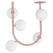 Studio M Contour MTO 5 Light 17" Wide LED Abstract Multi Light Pendant Palazzo Pink
